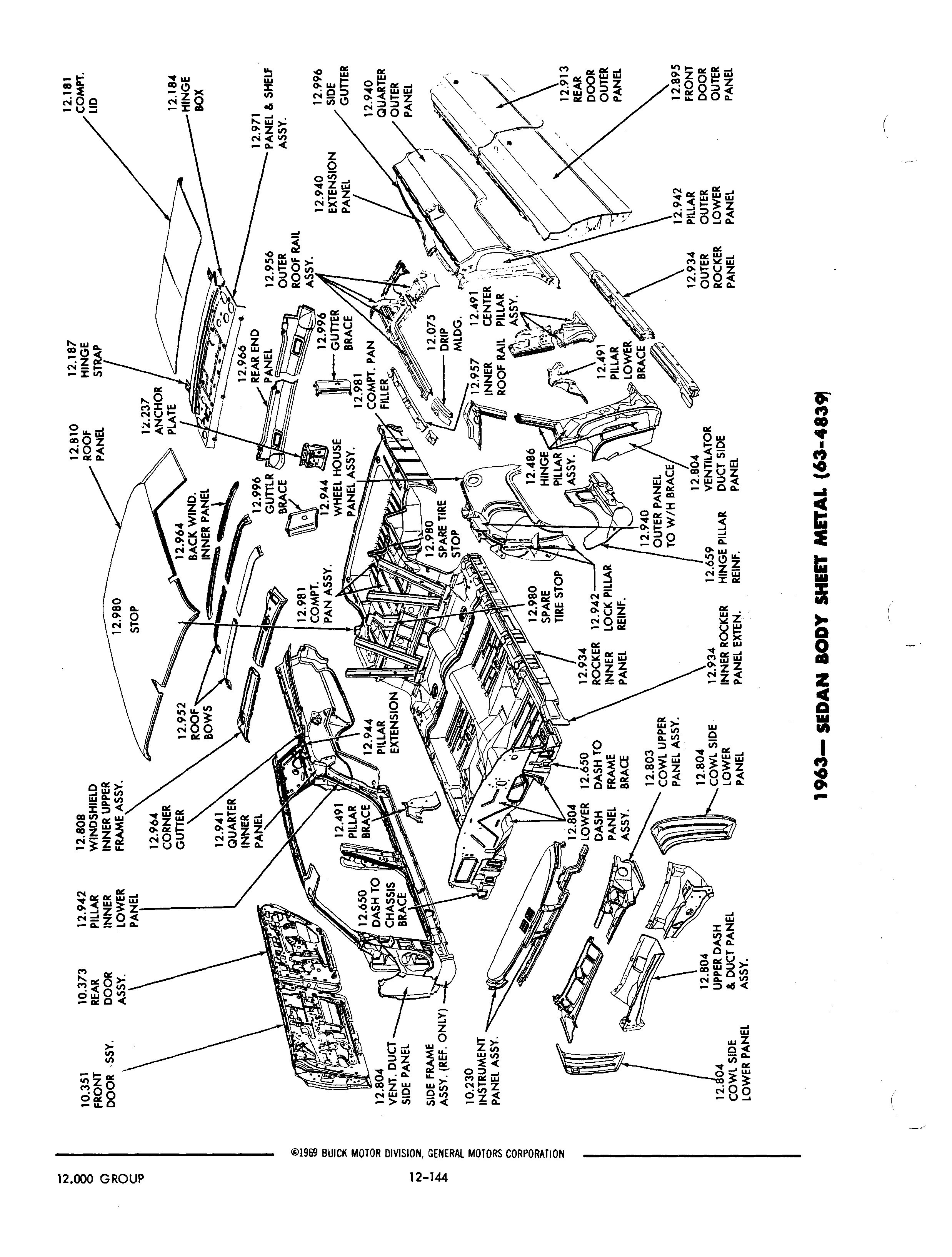 Buick 19401972 Parts illustrations / Buick Chassis And Body